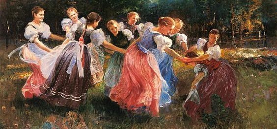 O Rito de Primavera, de Ignac Ujvary (1860-1927). Art Renewal Center